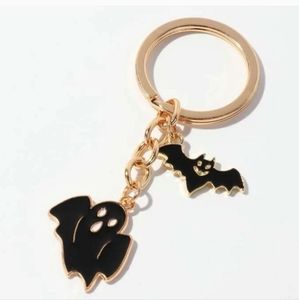 🆕️ Ghost Bat Keychain/Purse Charm, Black ~ Present Halloween Gift